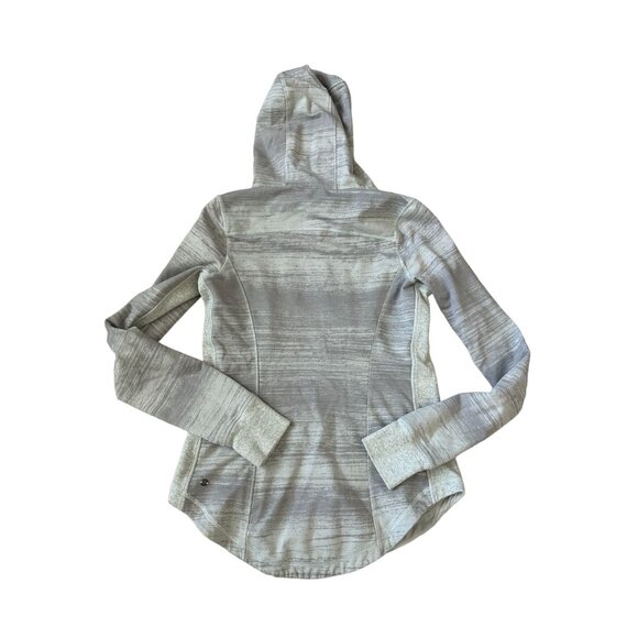 LULULEMON Gray Zip Hoodie Sweatshirt Size 8 - Picture 3 of 8